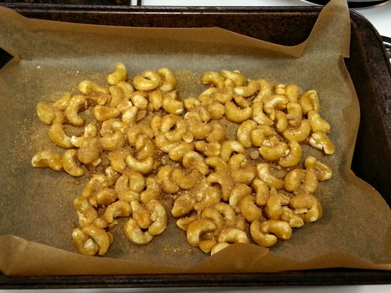 sweet spicy cashews